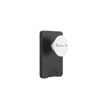 Héroïne avec Un cœur Mignon typographique PopSockets PopWallet pour MagSafe