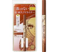 Heroine Make Up SP Prime Eyeliner liquide, Rich Keep, 06 brun amande, 0,6 ml (0,4 ml), résistant aux saignements, Off avec de l'eau chaude, pinceau fin fabriqué au Japon
