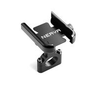 HEROKIKJAWD Moto poignée Miroir téléphone Portable GPS Stand pour E-Scooter EXE Nerva Exe Accessoires Moto - Support De Téléphone Portable en Aluminium CNC pour Guidon GPS(Handlebar Black)