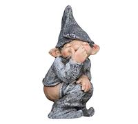 Herold MéChant Un GNOME Caca Miniature Statue Caca Simulant Figurine Le Moule Drôle RéSine Drôle RéAliste Farfelu