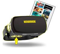 HEROMASK Pro: Lunette 3D - Casque Réalité Virtuelle - 3D Glasses - Compatible avec iPhone 11 XR. Samsung S9, S8, S7 Edge. Android Smartphone - idee Cadeau - Realite Virtuelle avec Bouton Gaming