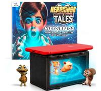 Heromask Tales 2.0 Conteuse 3D Hologramme Enfant 4-10 · Boîte Magique | Posez le téléphone sur la boîte magique : les contes avec valeurs deviennent un hologramme 3D. 5 langues. Sans piles. 4-10