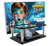 Heromask Tales : Histoires 3D en 5 Langues | 4-10 ans | Cadeau Éducatif Innovant | Pyramide Holographique | Contes Racontés en Plusieurs Langues pour Développer l'Intelligence Émotionnelle des Enfants