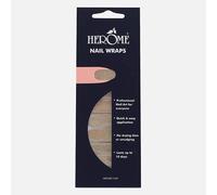 Herome Nail Wraps Feuille de 20 ongles autocollants: Golden Glitter - Autocollants Auto-Adhésifs Pour Ongles - Nail Art - 1 * 20 Nail Wraps