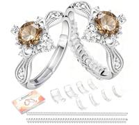 Heromor Lot de 10 ajusteurs de taille de bague en TPU, invisible | Lot de 2 spirales, 8 entretoises de 1 à 10 mm, matériau TPU souple, discret, pour bagues de mariage et de fiançailles