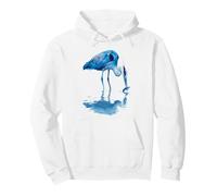 Héron Bleu attrapant des Poissons Observant Les Oiseaux Sweat à Capuche