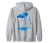 Héron Bleu attrapant des Poissons Observant Les Oiseaux Sweat à Capuche