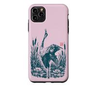 Héron Cendré Héron Roseaux Nénuphars Oiseau de Rivière Coque pour iPhone 11 Pro Max