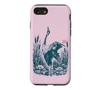 Héron Cendré Héron Roseaux Nénuphars Oiseau de Rivière Coque pour iPhone SE (2020) / 7/8