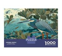 Héron dans Les eaux de Mangrove Jigsaw Educational Games, 1000 Pièces : Défi Amusant, pour Adultes, Puzzle Décoratif 70x50cm/1000pcs