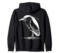Héron Linéaire Observateur d'oiseaux Sweat à Capuche