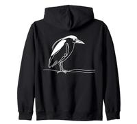 Héron Linéaire Observateur Oiseaux Sweat à Capuche