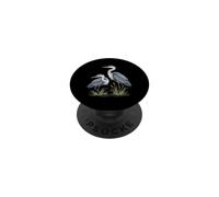 Hérons Bleus élégants pour Observer Les Oiseaux PopSockets PopGrip Adhésif