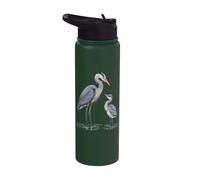 Hérons juvéniles poussins du héron bleu Stainless Steel Insulated Water Bottle