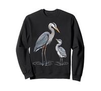 Hérons juvéniles Poussins du héron Bleu Sweatshirt