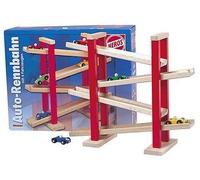 Heros - 27332 - Parcours De Billes En Bois - Bois Naturel / Rouge - 40 Cm