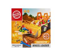 HEROS Constructor Chargeuse sur pneus 6-en-1 Kit bois 140 pièces FSC Hêtre Allemagne 5 ans Multicolore
