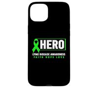 Héros de la maladie de Lyme - Ruban Vert Sensibilisation à la maladie de Lyme Coque pour iPhone 15 Plus