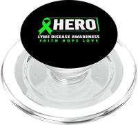 Héros de la maladie de Lyme - Ruban Vert Sensibilisation à la maladie de Lyme PopSockets PopGrip pour MagSafe