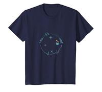 Héros de la Salle de Livraison : emblème d'appréciation de Sage-Femme T-Shirt, Enfant, Bleu Marine, 4 Ans