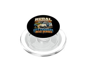 Héros du travailleur Postal de l'itinéraire du Transporteur Rural PopSockets PopGrip pour MagSafe