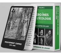 Héros et héroïnes de l'écologie 54 cartes éclairs Vol. 1 - Collectif - Libre Editions - Boîte ou accessoire - Jeux livres objets