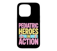 Héros pédiatriques en Action, Design coloré Audacieux Coque pour iPhone 15 Pro