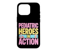 Héros pédiatriques en Action, Design coloré Audacieux Coque pour iPhone 16 Pro