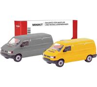 Herpa 012386-004 H0 Modèle réduit de voiture particulière Volkswagen Boîtier T4, gris et jaune-guimé