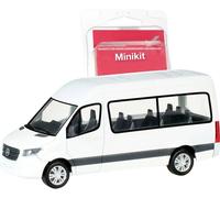 Herpa 013468 H0 Modèle réduit de bus Mercedes Benz Toit Sprinter bus, blanc