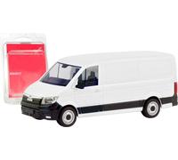 Herpa 013857 H0 Modèle réduit de camion MAN Boîtier TGE toit plat, blanc