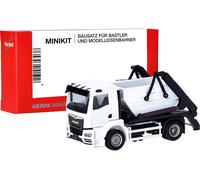 Herpa 013987 H0 Modèle réduit de camion MAN Bascule de déchargement TGS NN AK12, blanc