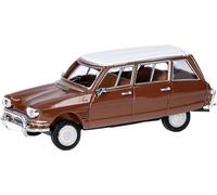herpa modèle réduit Citroën AMI 6 Break, Miniature à l'échelle 1:87, pièce de Collection, fabriqué en Allemagne, modèle en Plastique, Couleur : Marron/Toit Blanc