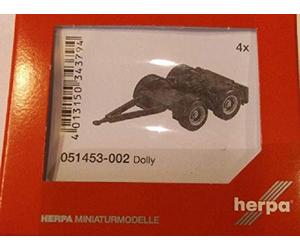 herpa 051453-002 - Remorque de Camion, Extra Longue, Noire