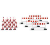 Herpa 052566 - Cônes et barrières de sécurité routière - HO (1:87)