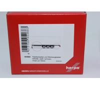 Herpa Accessoire coffres à palettes et outils Krone – 2x blanc et noir – Échelle 1:87