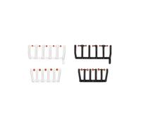 herpa Accessoire 80 Feux de signalisation Orange Transparent avec socles Noirs et Blancs, 20 Grands et 20 Petits, à l’échelle 1:87, modèle Miniature, Plastique