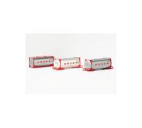 Herpa 076500-006 - 1/87 Set Avec Trois Tankcontainern " Hoyer " - Neuf