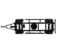 herpa 080835 - Châssis de remorque pour Caisse Mobile avec Jeux de Roues 7,45 m, Contenu 2 pcs