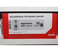 Herpa 1 Fahrgestell LKW Scania CR/CS für 7,45m Aufbauten in Miniatur zum Basteln Sammeln und ALS Geschenk, 085168, Mehrfarbig