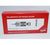 Herpa pièces détachées, Accessoires pour modèles réduits, Châssis de remorque Tandem pour Trains volumétriques, 2 pièces fidèles à l'original à l'échelle 1:87, modèle réduit de Voiture