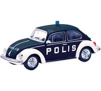 Herpa Voiture Miniature Volkswagen (VW) Coccinelle 1303 "Polis (Suède), Miniature à l'échelle 1:87, pièce de Collection, fabriqué en Allemagne, modèle en Plastique