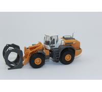 herpa - Chargeuse sur Roues L580, grumier avec Godet, modèle de Pelle, Camion, modèles réduits, Objet de Collection, Plastique - échelle 1:87