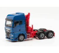 Herpa 313100-002 MAN TGX GX Camion Avec Grue Diorama H0 1:87 Bleu