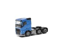 Herpa 313735-003 - 1/87 Volvo FH Flachdach Zugmaschine 3 Axes (6x2), Bleu Ciel