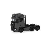 Herpa 314053-005 - 1/87 Scania CS 20 HD Tracteur 3 Essieux (6x4), Gris - Neuf