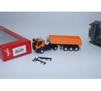 Herpa 315111 Iveco Trakker Avec Schmitz Cargobull Kipp Train Stahlmulde 1:87 H0