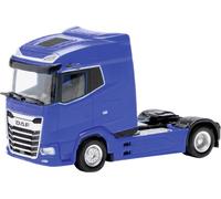 Herpa Camion modèle DAF XG Tracteur 2 essieux, Bleu Outremer, Miniature à l'échelle 1/87, Collection fabriqué en Allemagne, Plastique