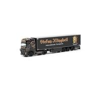 herpa Maquette Camion Scania CS20 HD Kühlkoffer-Sattelzug Stefan Klingbeil (Hessen/Gladenbach), échelle 1/87, Model Allemand, pièce de Collection, Figurine Plastique