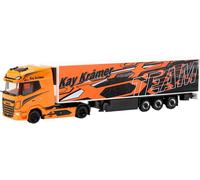 Herpa 317634 H0 Modèle réduit de camion DAF Train de selle pour coffret de refroidissement « Kay Krämer » XG+ (Mecklembourg-Vorpommern/Roggentin)